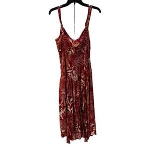 Bandolino NWT Red paisley coquette strappy whimsycore fairy sundress NWT SZ 12